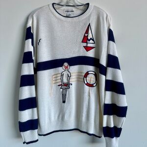 Alfred Dunner Women's Nautical Jumper, Vintage Size 40